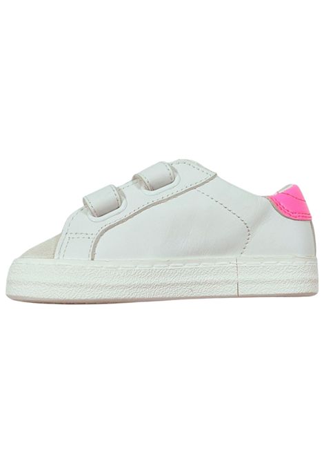 Scarpe bambina bianco/fucsia in pelle D.A.T.E | J421-HL-HL/PIABIANCO/FUCSIA