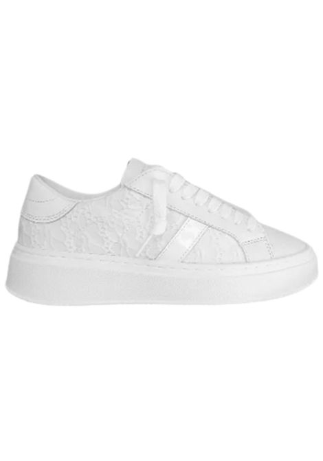 Scarpe bambina bianche in pelle D.A.T.E | J421-HP/PIABIANCO