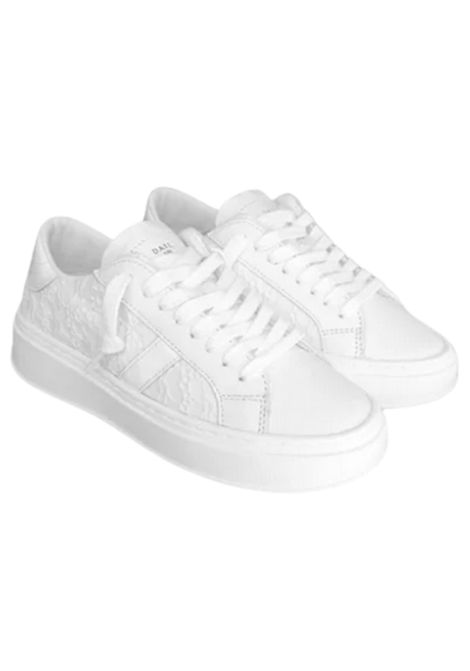 Scarpe bambina bianche in pelle D.A.T.E | J421-HP/PIABIANCO
