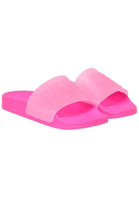 Ciabatte in PVC fucsia da bambina DIESEL | BC0521/PIAFUCSIA