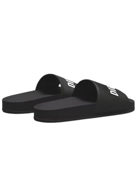 Ciabatte unisex in PVC nero DIESEL | BC0596/PIANERO