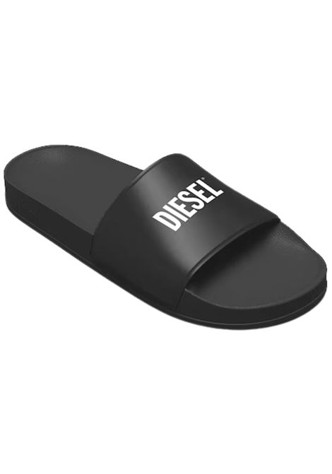 Ciabatte unisex in PVC nero DIESEL | BC0596/PIANERO