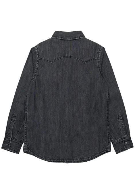 Black cotton shirt for children DIESEL | J00760KXBNL/DELNERO