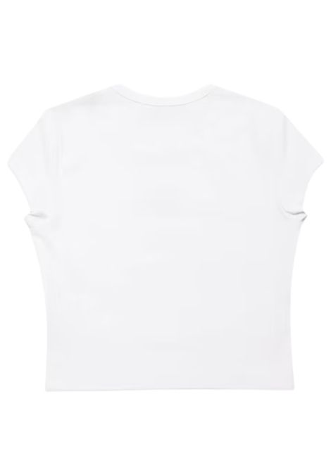 T-shirt bambina bianca in cotone DIESEL | J01830/MABIANCO