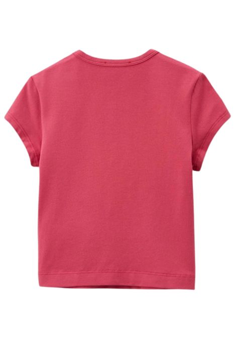 T-shirt bambina fucsia in cotone DIESEL | J018300AFAA/DELFUCSIA