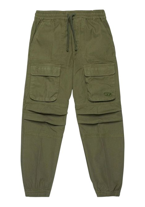 Green unisex cotton trousers DIESEL | J02057KXBIM/DELVERDE