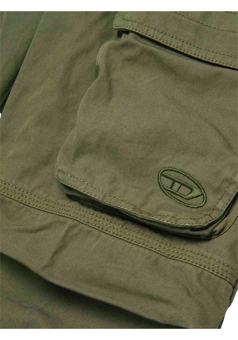 Green unisex cotton trousers DIESEL | J02057KXBIM/DELVERDE