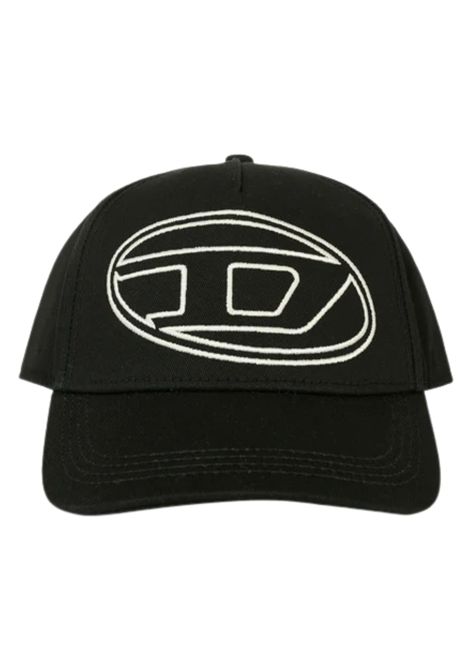Cappello unisex nero in cotone DIESEL | J02132KXA77/DELNERO
