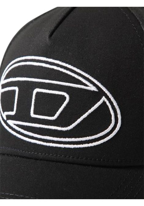 Cappello unisex nero in cotone DIESEL | J02132KXA77/DELNERO