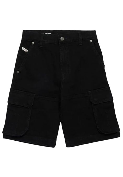 Bermuda bambino nero in cotone DIESEL | J02156KXBPI/DELNERO