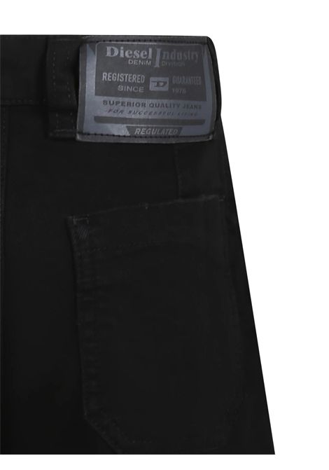 Bermuda bambino nero in cotone DIESEL | J02156KXBPI/DELNERO