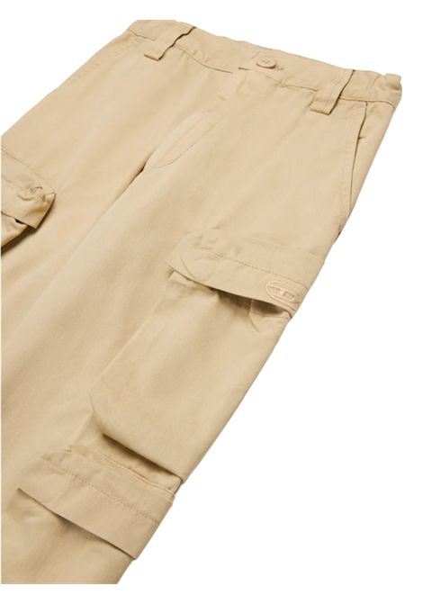 Beige cotton trousers for children DIESEL | J02219KXBJ1/DELBEIGE