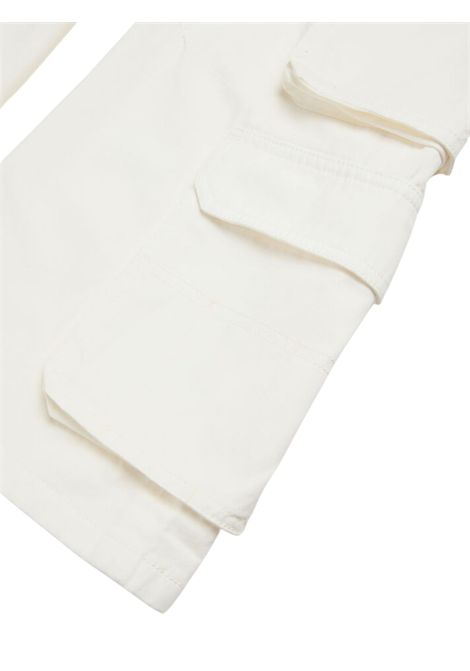 White cotton trousers for girls DIESEL | J02220KXBJ1/DELBIANCO