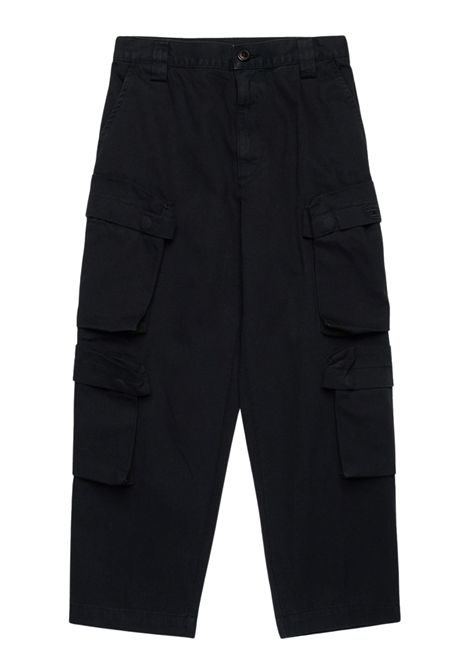 Pantalone bambina nero in cotone DIESEL | J02220KXBJ1/DELNERO
