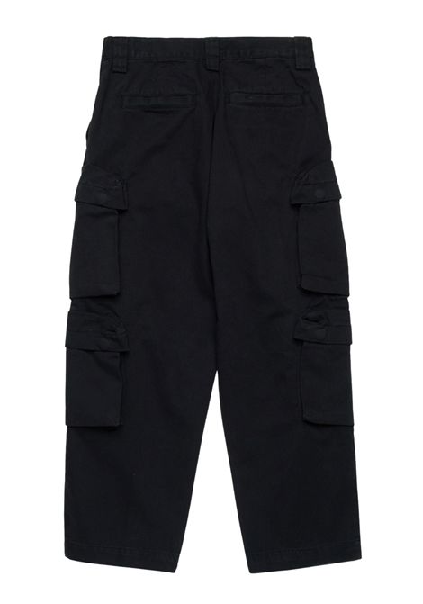 Black cotton trousers for girls DIESEL | J02220KXBJ1/DELNERO