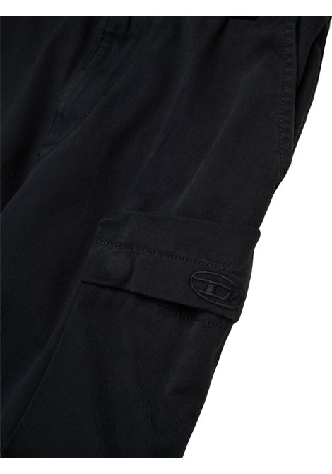 Black cotton trousers for girls DIESEL | J02220KXBJ1/DELNERO