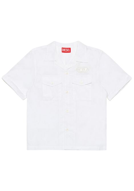 White cotton children's shirt DIESEL | J02224KXBA8/DELBIANCO