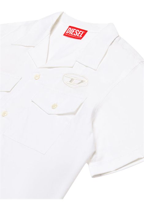 White cotton children's shirt DIESEL | J02224KXBA8/DELBIANCO