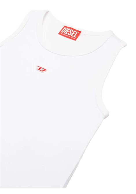 T-shirt bambina bianca in cotone DIESEL | J02238/MABIANCO