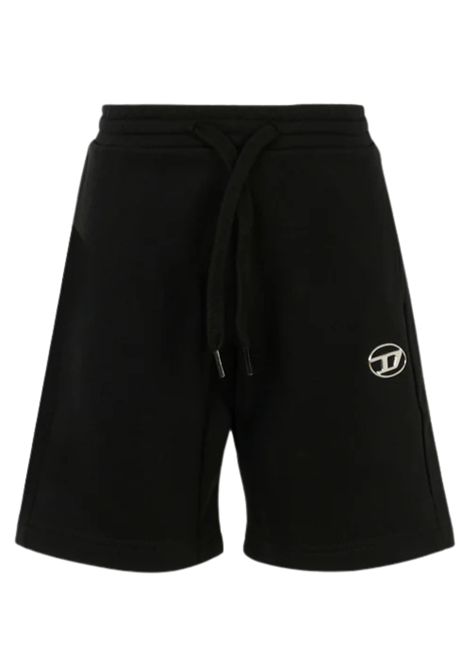 Bermuda bambino nero in cotone DIESEL | J02239KYAVF/DELNERO