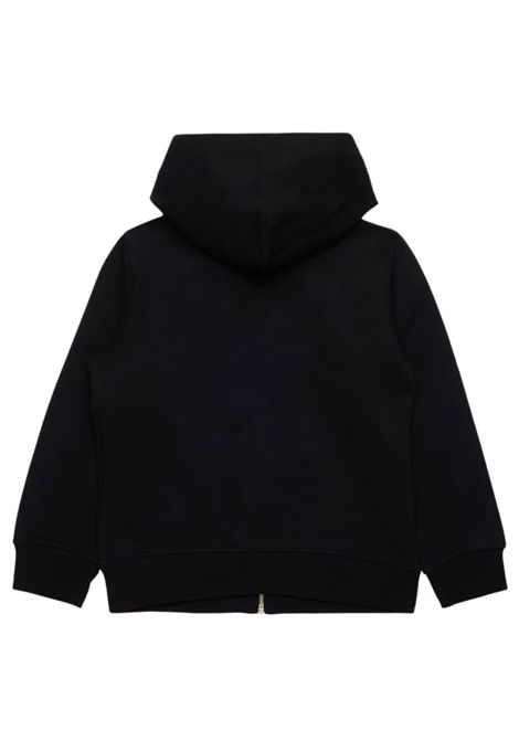 Felpa unisex nera in cotone DIESEL | J02244KYAVF/DELNERO