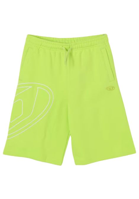 Bermuda bambino verde in cotone DIESEL | J02273/MAVERDE ACIDO