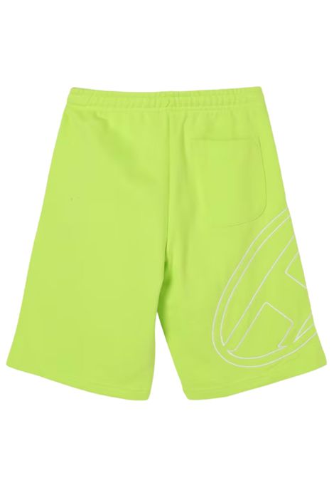 Bermuda bambino verde in cotone DIESEL | J02273/MAVERDE ACIDO
