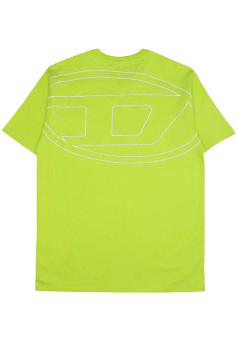 T-shirt bambino verde in cotone DIESEL | J02276/MAVERDE ACIDO