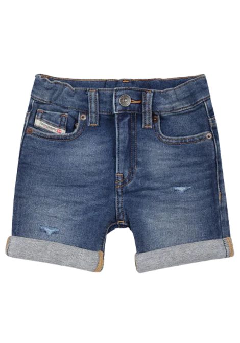 Bermuda neonato in cotone denim DIESEL | K00362KXBN1/DELDENIM