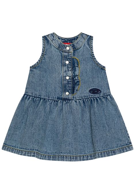 Baby girl's denim cotton dress DIESEL | K00597KXBNH/DELDENIM