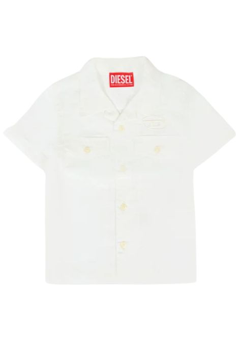 White cotton baby shirt DIESEL | K00618KXBA8/DELBIANCO