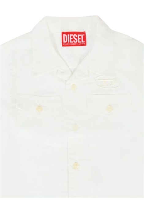 White cotton baby shirt DIESEL | K00618KXBA8/DELBIANCO