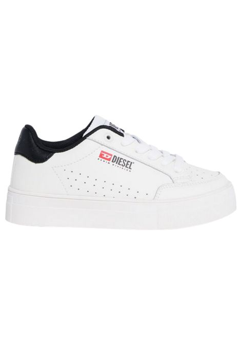 Scarpe unisex bianco/nero in pelle DIESEL | S-VANEELA/DELBIANCO/NERO