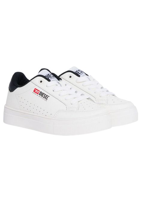 Scarpe unisex bianco/nero in pelle DIESEL | S-VANEELA/DELBIANCO/NERO