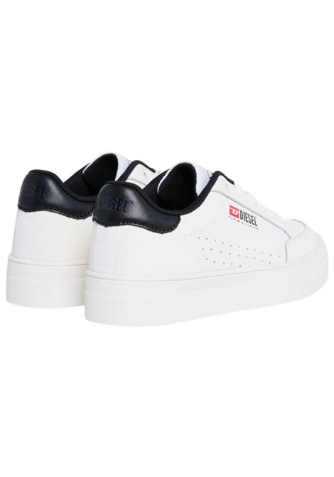 Scarpe unisex bianco/nero in pelle DIESEL | S-VANEELA/DELBIANCO/NERO