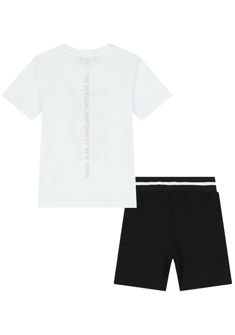 Black and white cotton children's set DKNY | D60118/SUBIANCO/NERO