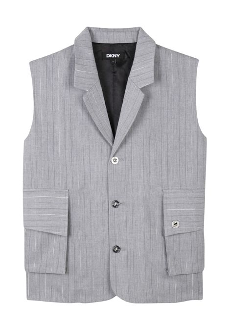 Giacca bambina in misto viscosa DKNY | D62278/SUGRIGIO