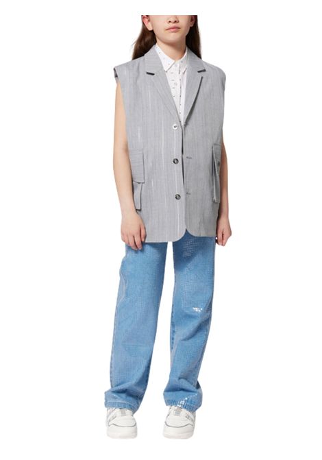 Giacca bambina in misto viscosa DKNY | D62278/SUGRIGIO