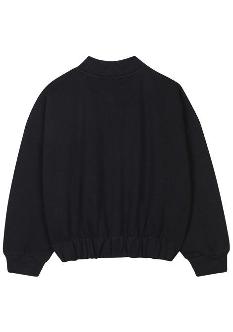 Felpa bambina nera in cotone DKNY | D62284/SUNERO