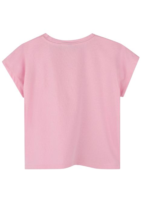 T-shirt bambina rosa in cotone DKNY | D62309/SUROSA