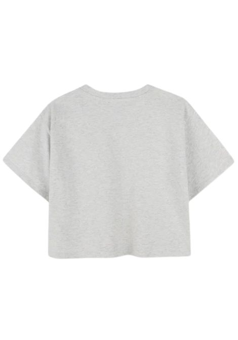 T-shirt bambina grigia in cotone DKNY | D62312/SUGRIGIO