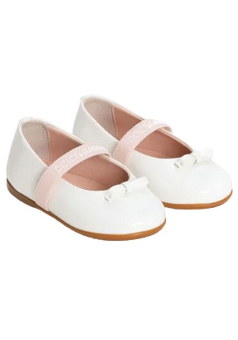 Ballerine bambina bianche con fiocco DOLCE E GABBANA | D11294/PIABIANCO