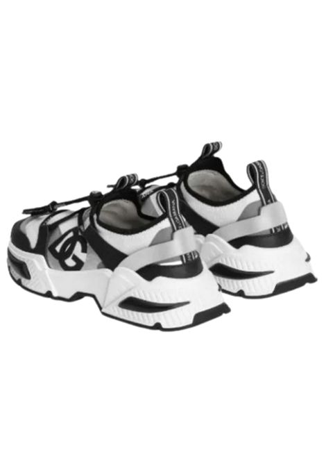 Sneakers bambino bianco e nero DOLCE E GABBANA | DA5275/PIABIANCO/NERO