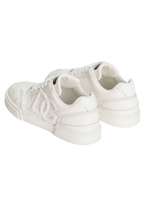 Kids' white sneakers with embossed logo DOLCE E GABBANA | DA5283/CEBIANCO