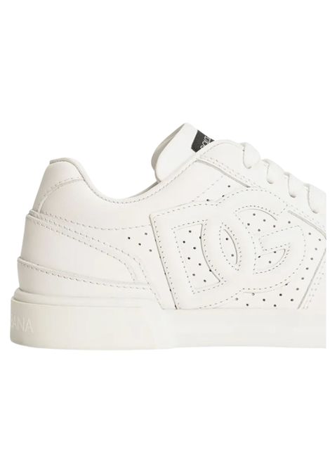 Kids' white sneakers with embossed logo DOLCE E GABBANA | DA5283/CEBIANCO