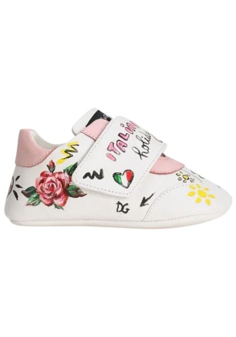 White leather baby shoes DOLCE E GABBANA | DK0109/PIAROSA