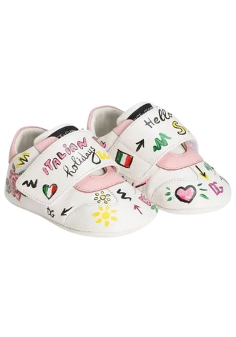 White leather baby shoes DOLCE E GABBANA | DK0109/PIAROSA