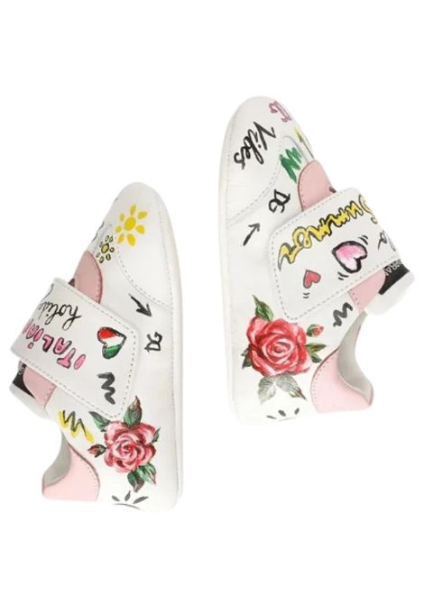 White leather baby shoes DOLCE E GABBANA | DK0109/PIAROSA