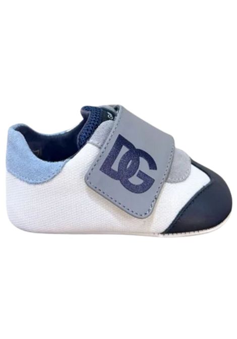 Blue leather baby shoes DOLCE E GABBANA | DK0148/PIABLU