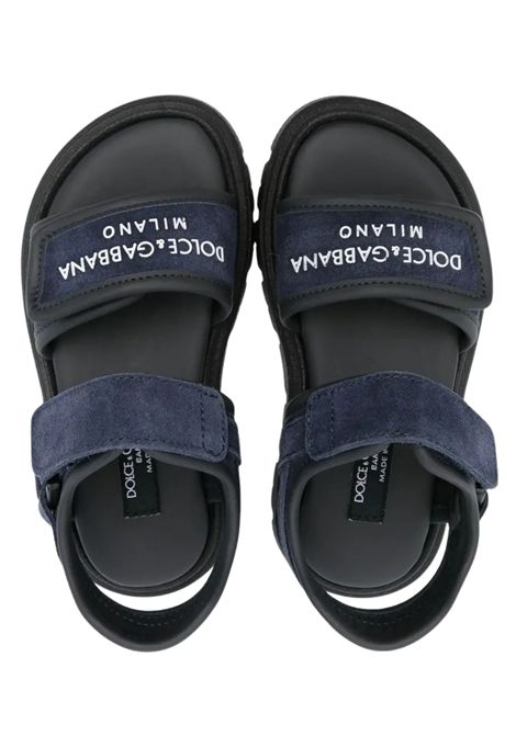 Sandalo bambino in pelle scamosciata DOLCE E GABBANA | DL0085/PIABLU